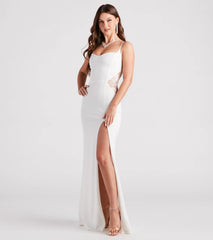 Jaime Formal Crepe Lace Mermaid Dress