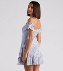 Easy Breezy In Floral Chiffon Dress