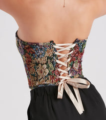 Not Your Grandma's Floral Corset Top