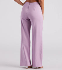 She Means Business Wide-Leg Pants