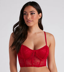 Forever Crush Sheer Lace Longline Bra