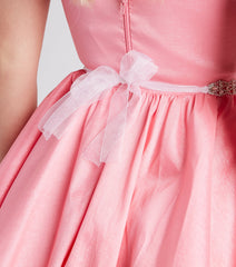 Sparkly Muse Rhinestone Tie Belt
