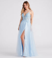 Isabelle Rhinestone Embroidered A-Line Formal Dress