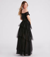 Maggie Formal Tiered Tulle Dress