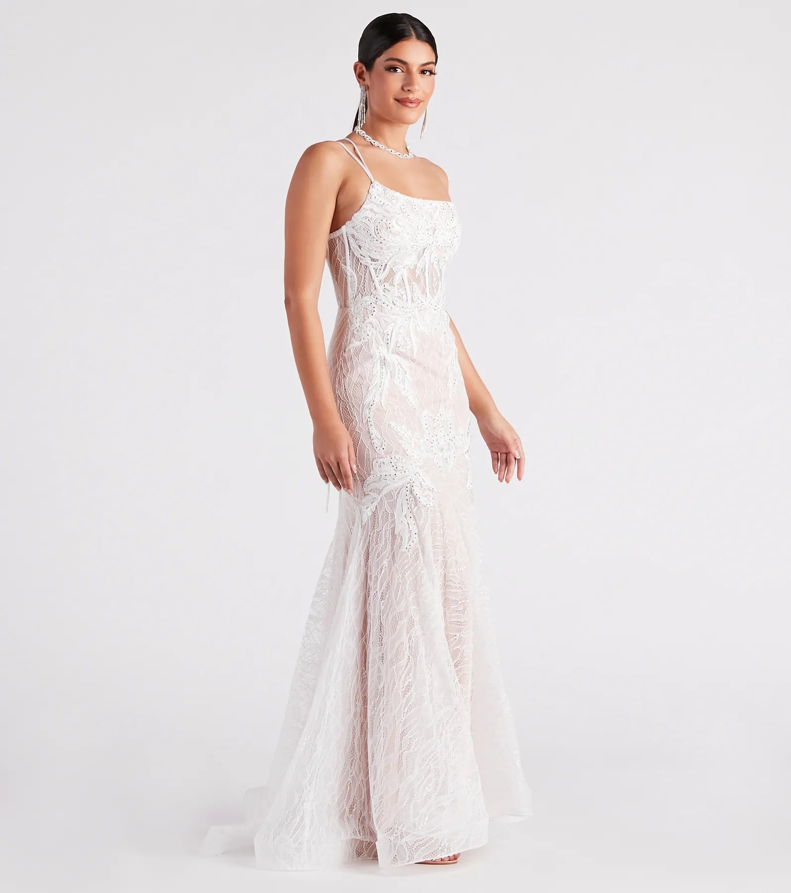 Annalee Lace Corset Mermaid Gown
