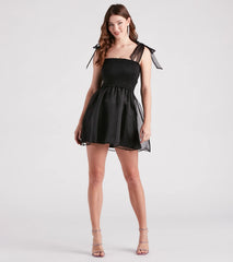 Dinner And Dessert Smocked Skater Dress