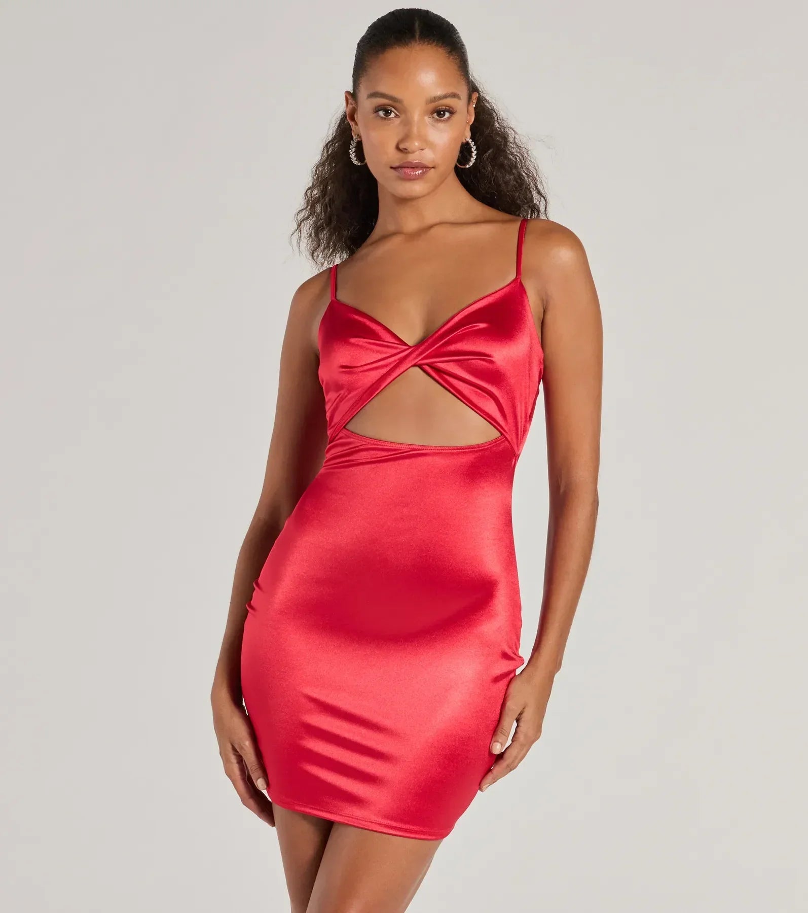 Strut To The Club Cutout Mini Dress