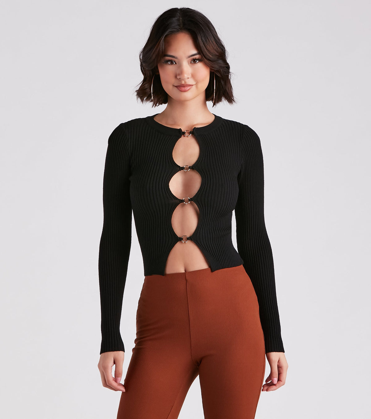 Come And Flaunt It Hoop Sweater Top