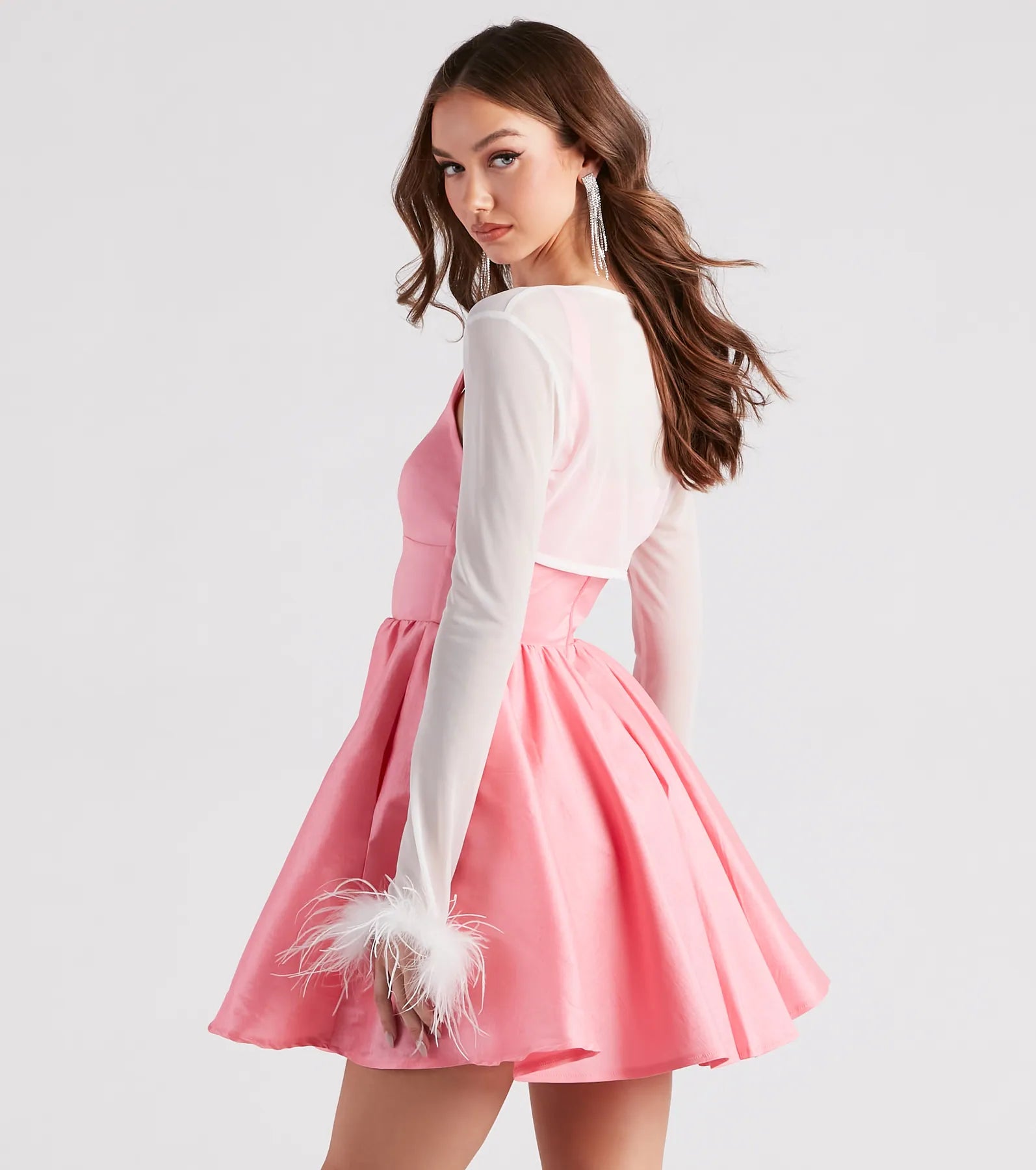 Diva Darling Mesh Marabou Bolero
