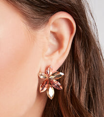 Divine Shine Bejeweled Stud Earrings