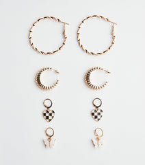 Whimsical Charm Four-Pack Earrings Set