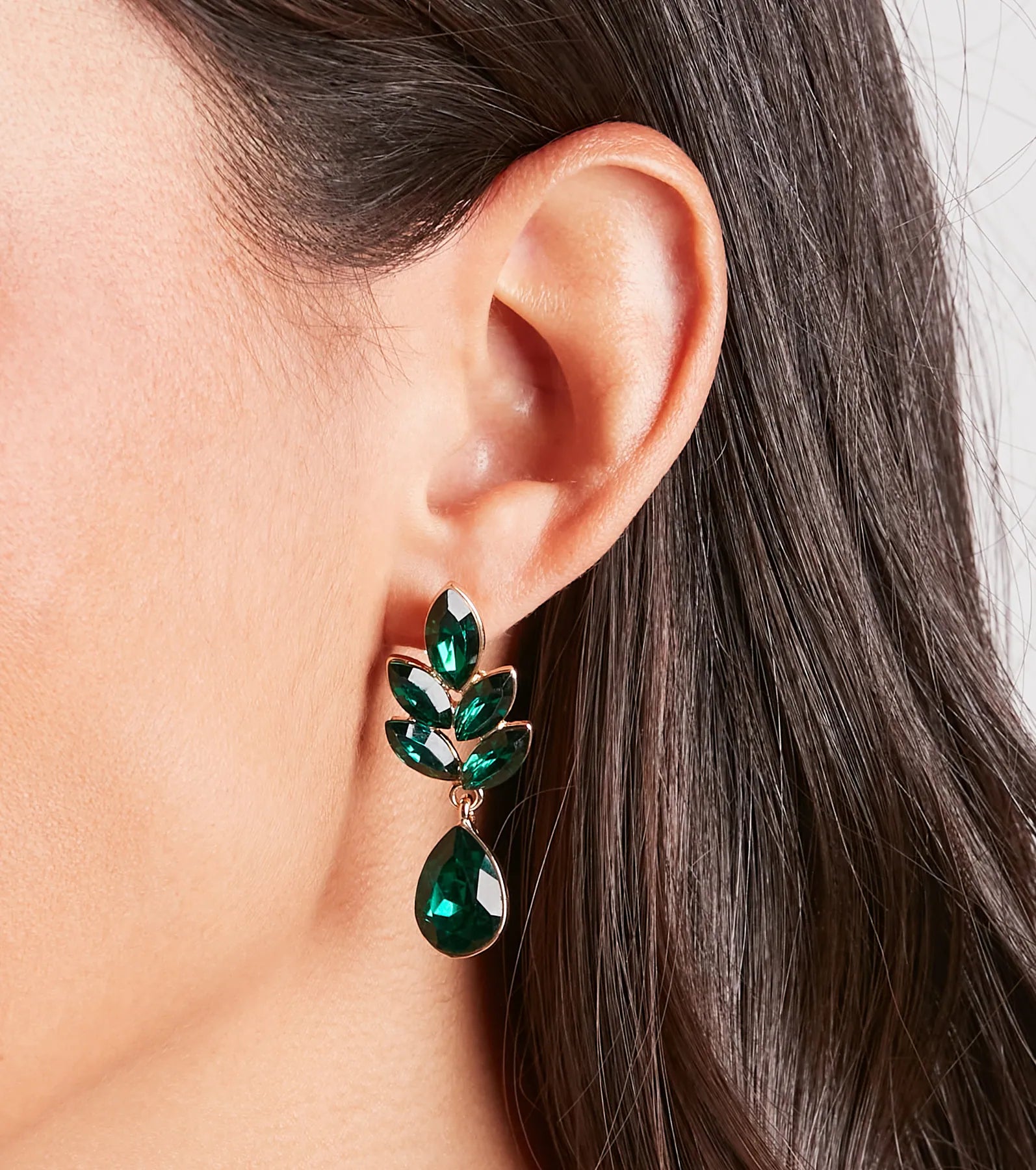 Shine With Elegance Gemstone Drop Earrings