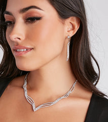 Luxe Potion Necklace And Earrings Set