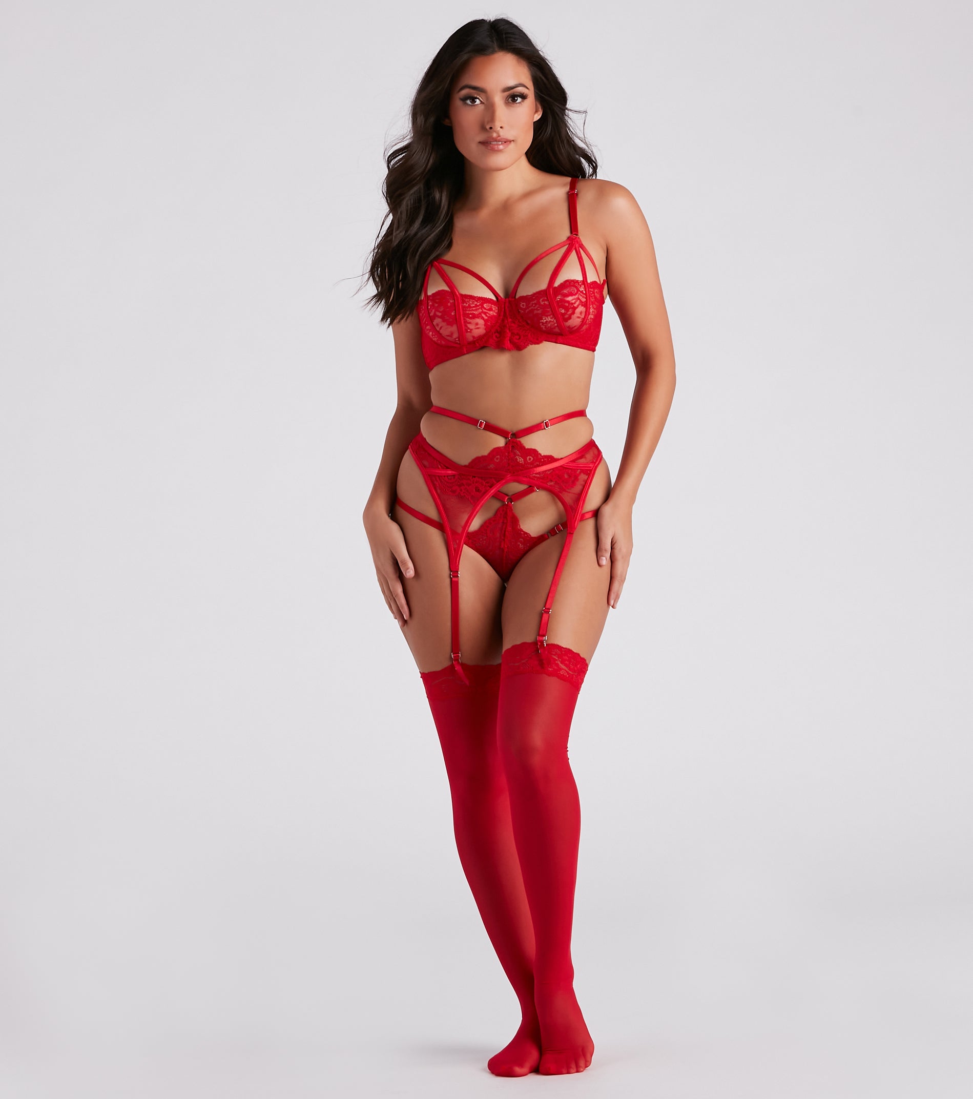 Effortlessly Enticing Lace Lingerie Set