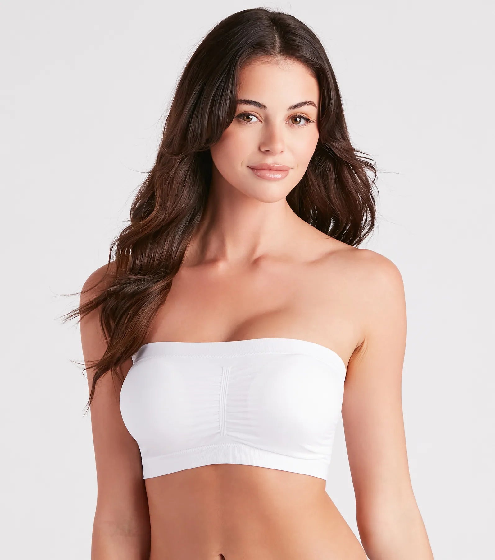 Strapless Ruched Padded Bandeau