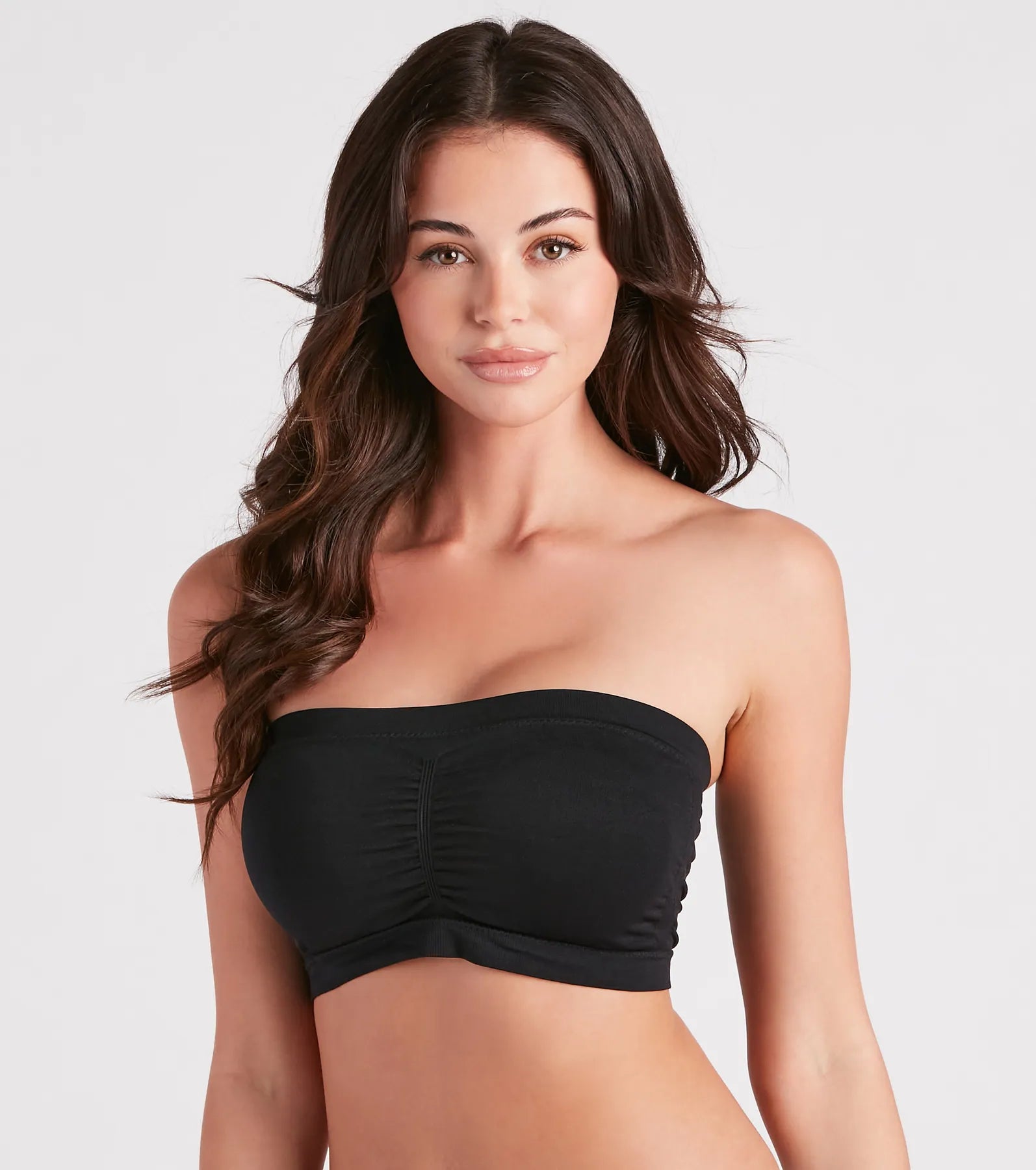 Strapless Ruched Padded Bandeau