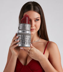 Gorgeous Glamour Rhinestone Lipstick Clutch