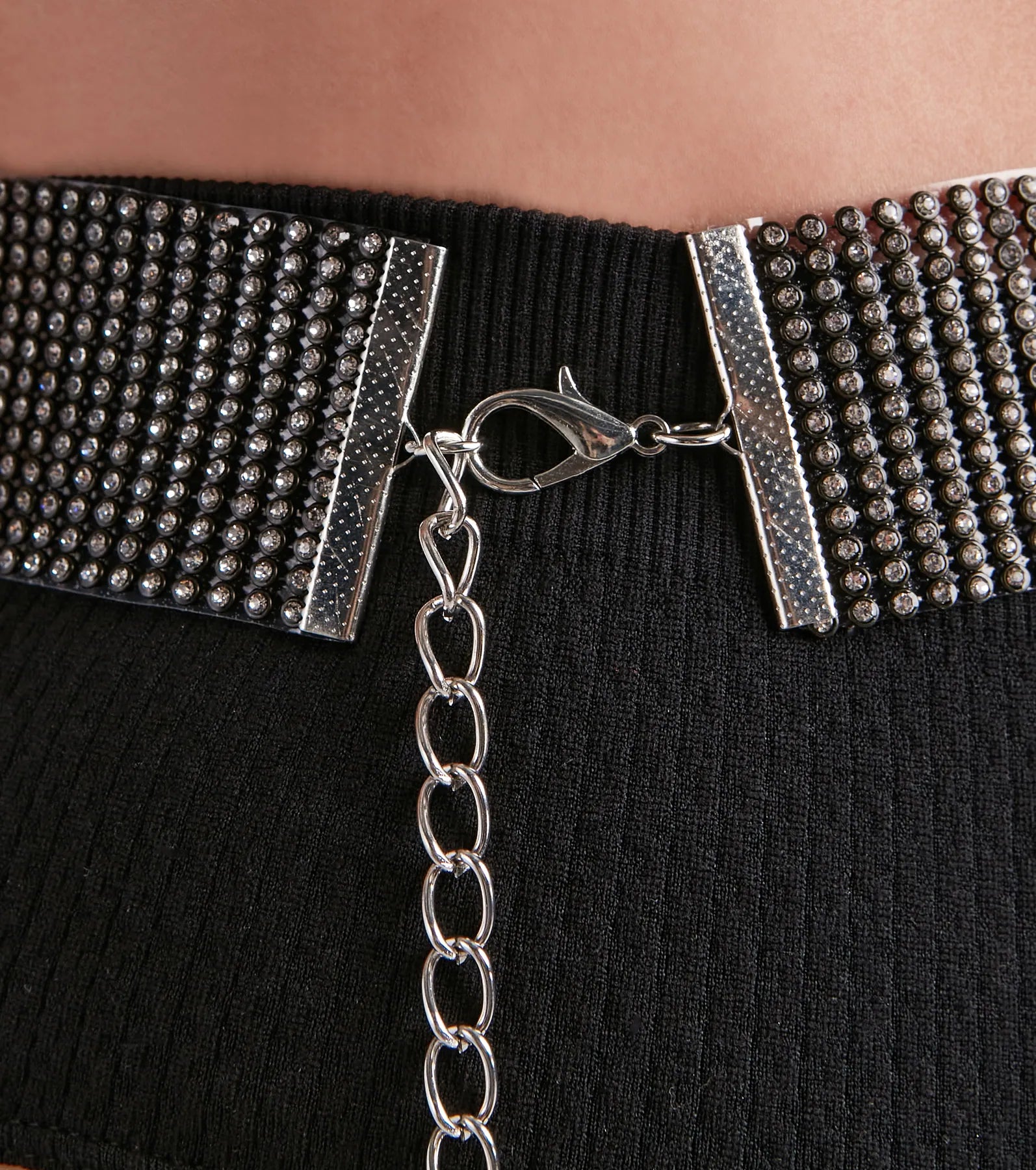 Festival Glam Rhinestone Fringe Belt