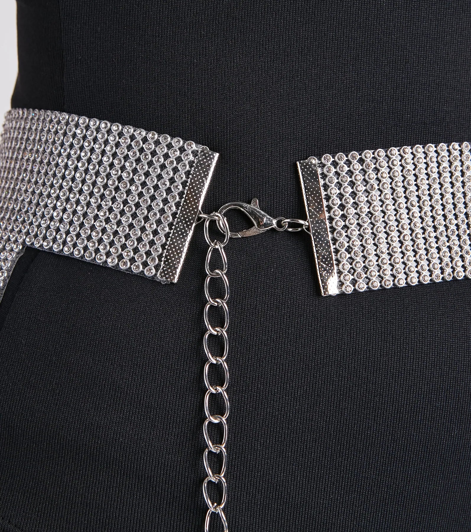 Festival Glam Rhinestone Fringe Belt