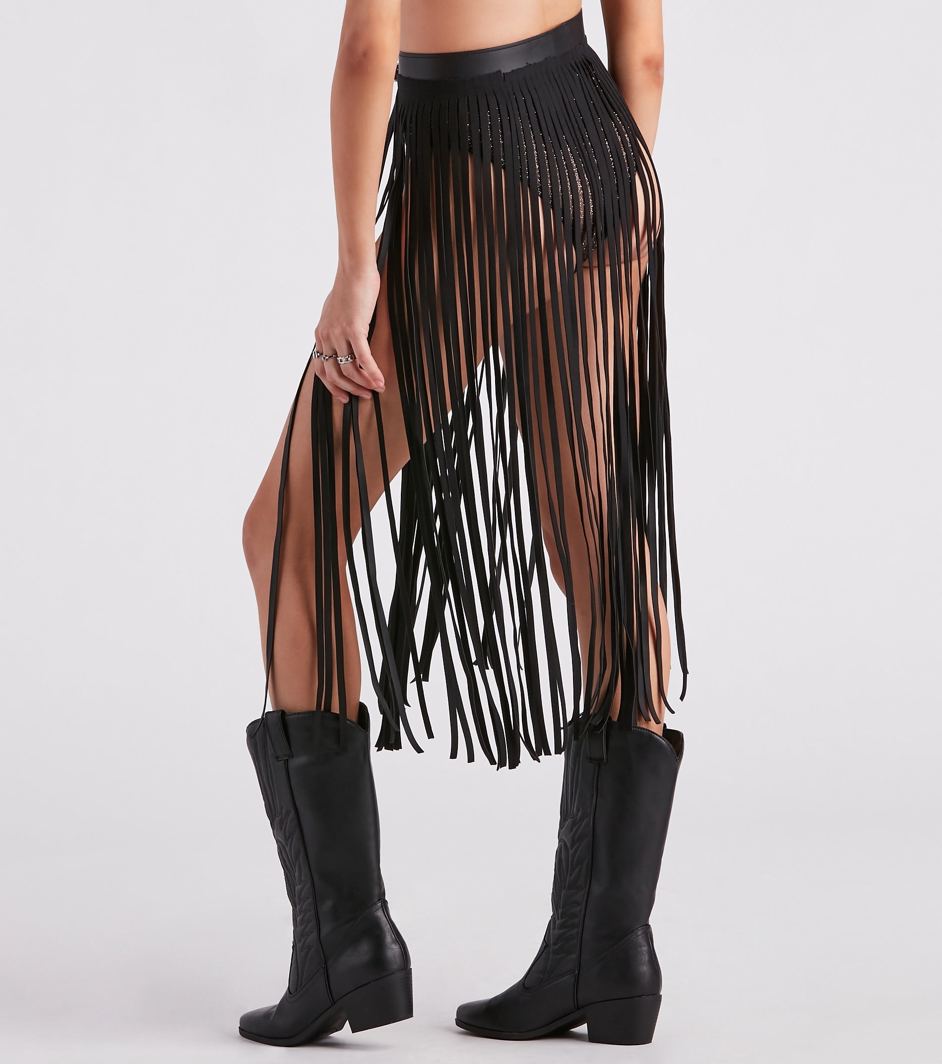 Wild And Free Long Fringe Belt