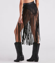 Wild And Free Long Fringe Belt