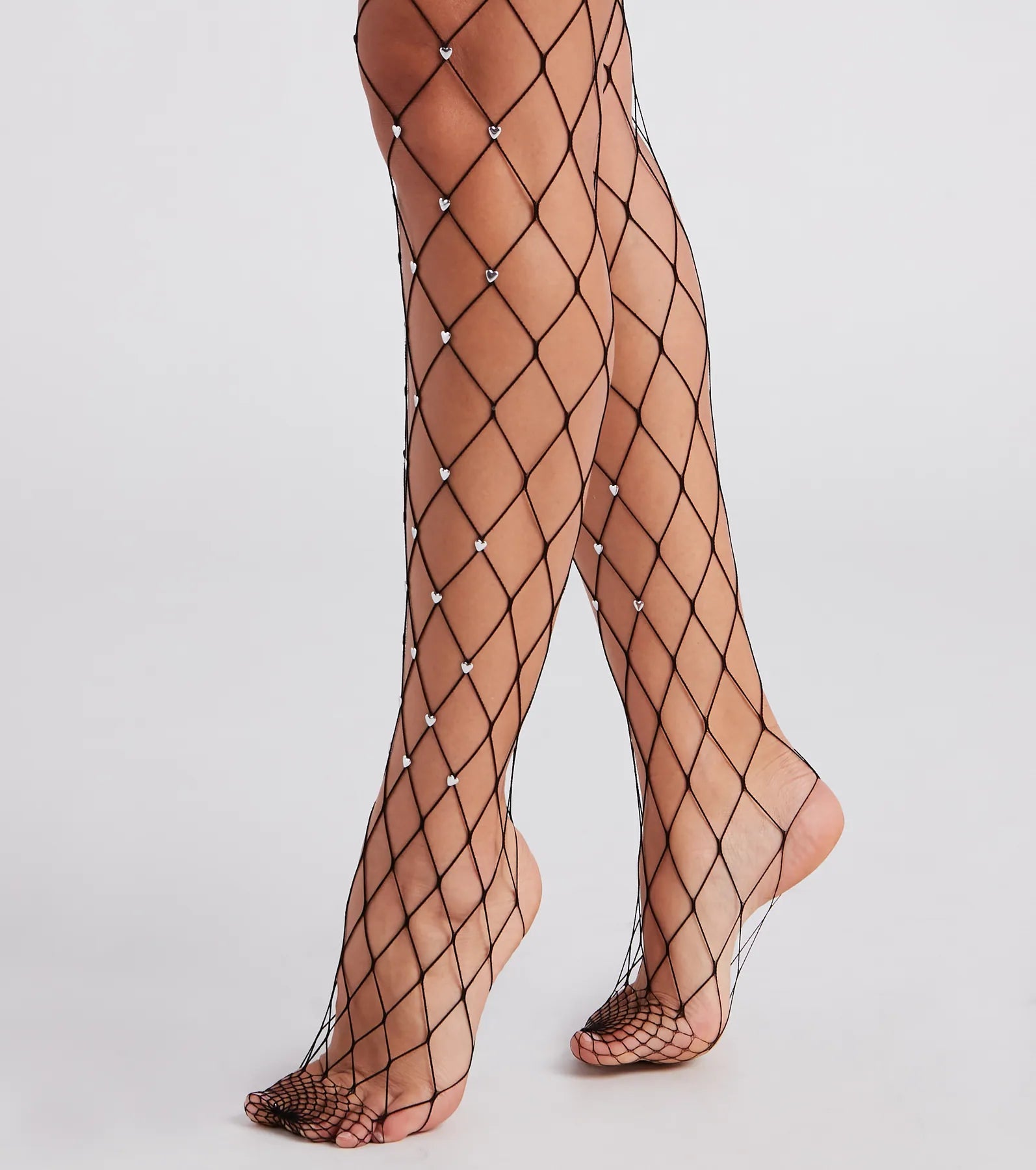 Heart Attraction Fishnet Tights