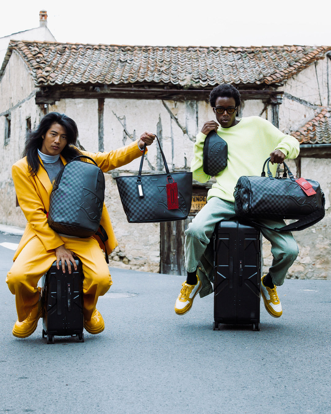 NIGHTSHARKS WORLDWIDE SHARKITECTURE FULL SIZE LUGGAGE